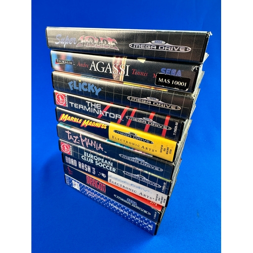 83 - 10 Boxed Sega Mega Drive Games including: Super Hydlide