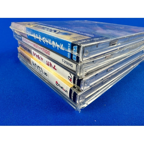 109 - Five Factory Sealed Japanese Sega Saturn Games