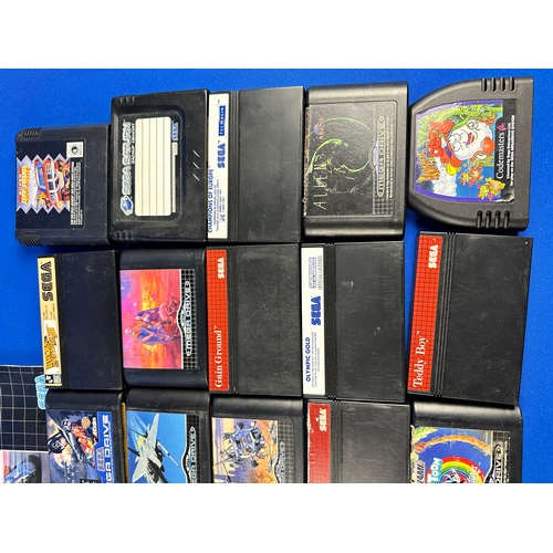 136 - Sega Game Cartridges including Master System, Mega Drive, Genesis & Saturn