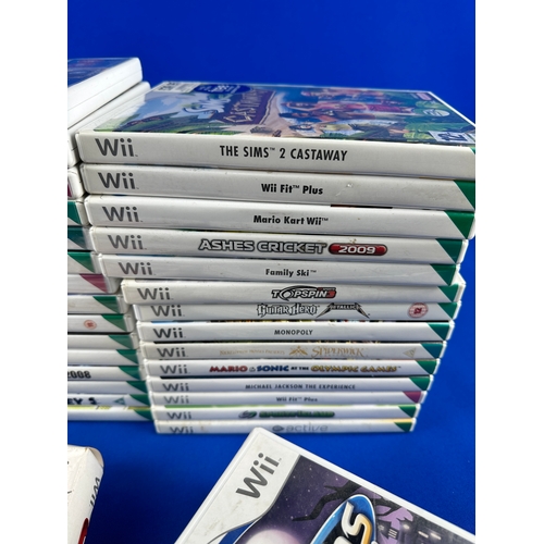 137 - Collection of Nintendo Wii Games including 5 Factory Sealed