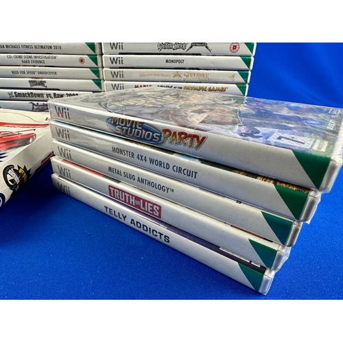 137 - Collection of Nintendo Wii Games including 5 Factory Sealed