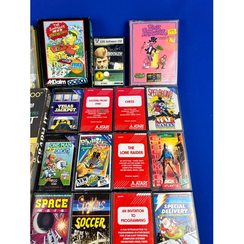 178 - Collection of Atari 8bit, 400/600/800 Cassette Video Games