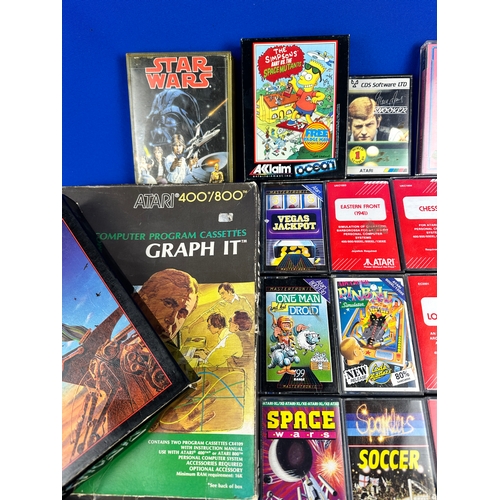 178 - Collection of Atari 8bit, 400/600/800 Cassette Video Games