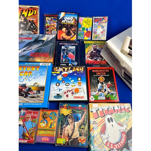 179 - Collection of Commodore C64, 128 & Amiga Games with Datasette Unit for CBM 64/128