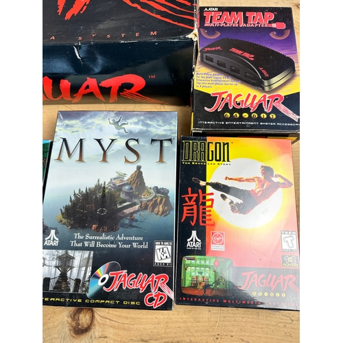 192 - Boxed Atari Jaguar Game Console in Almost As New Condition with Games including Two Factory Sealed -... 