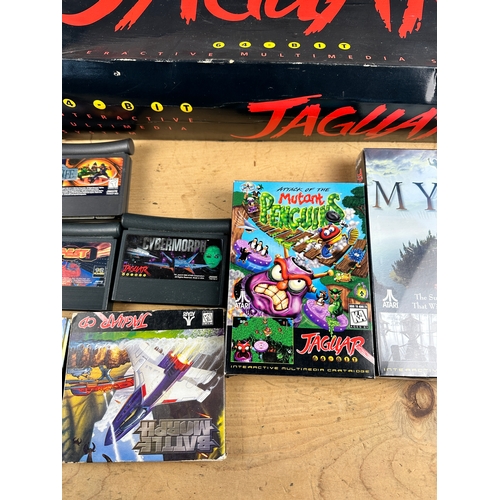 192 - Boxed Atari Jaguar Game Console in Almost As New Condition with Games including Two Factory Sealed -... 