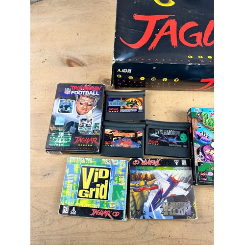 192 - Boxed Atari Jaguar Game Console in Almost As New Condition with Games including Two Factory Sealed -... 