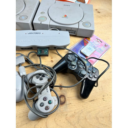 208 - Two Playstation One, PS1, Consoles & Accessories