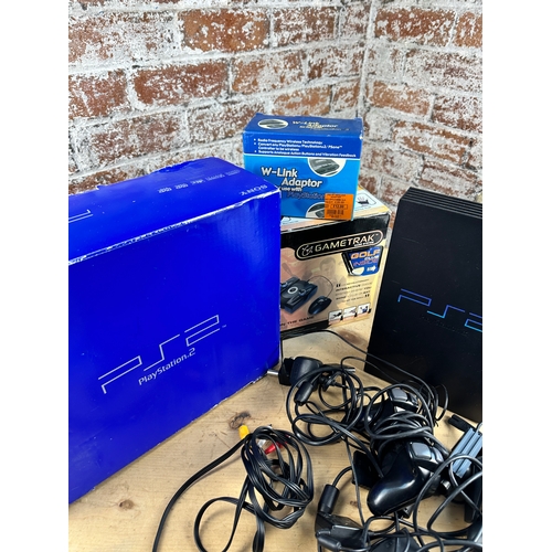 213 - PS2 Playstation 2 with Box & Accessories