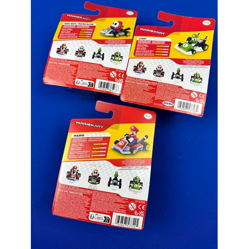 668 - Three as New Mario Kart Diecast Car Toys