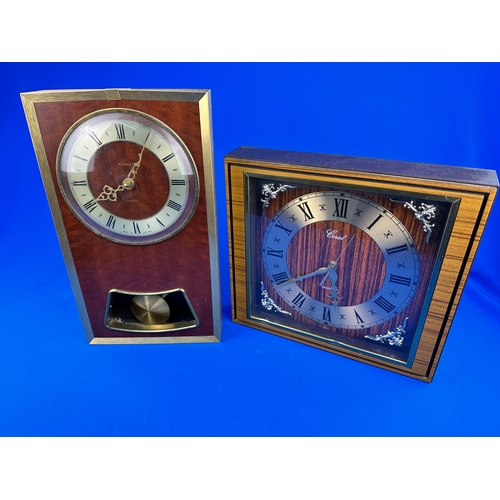 583 - Two Mid Century Wall Clocks