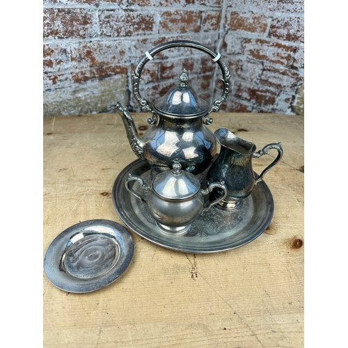 518 - Silver Plated Tea Set