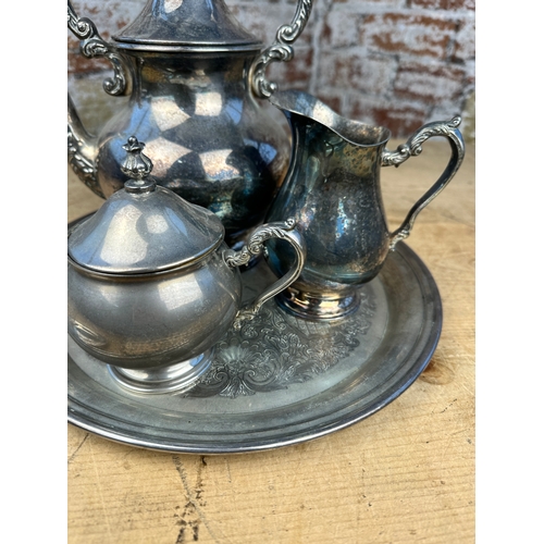 518 - Silver Plated Tea Set