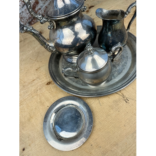 518 - Silver Plated Tea Set