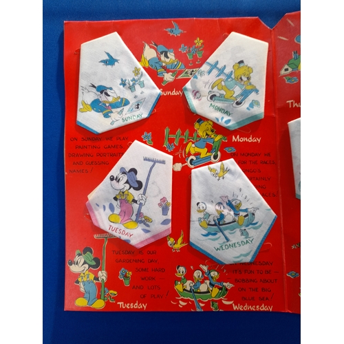 537 - Walt Disney's 'Donald Duck Hankies' with 7 Handkerchiefs