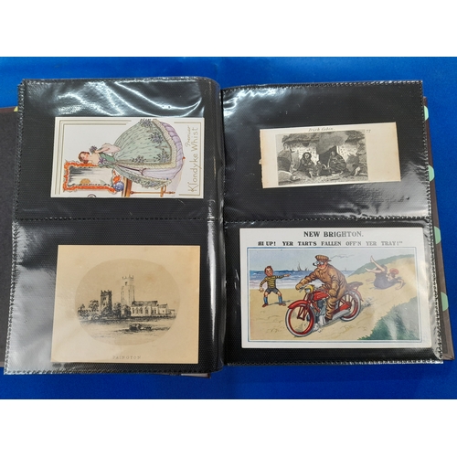 355 - Album of Mixed Ephemera including Advertising and Humorous Postcards