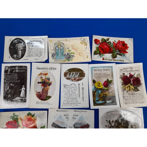 358 - Quantity of 1910s to 1920s Greetings and Remembrance Cards