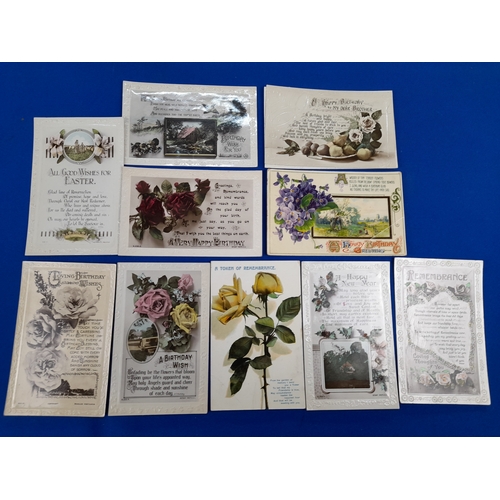 358 - Quantity of 1910s to 1920s Greetings and Remembrance Cards