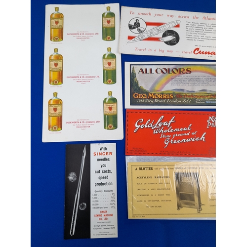 359 - Group of Vintage Advertising Blotters