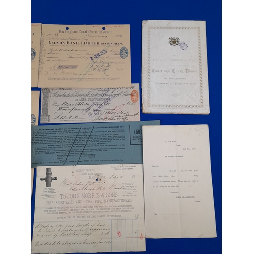 361 - Box of Mixed Ephemera including Cheques and Photographs