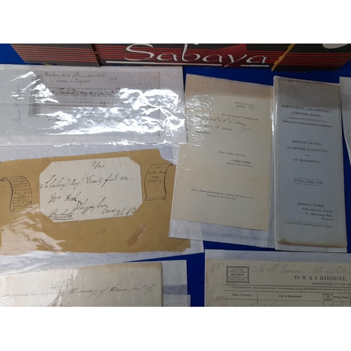 363 - Quantity of 19th Century Ephemera including Bills, Receipts and Correspondence