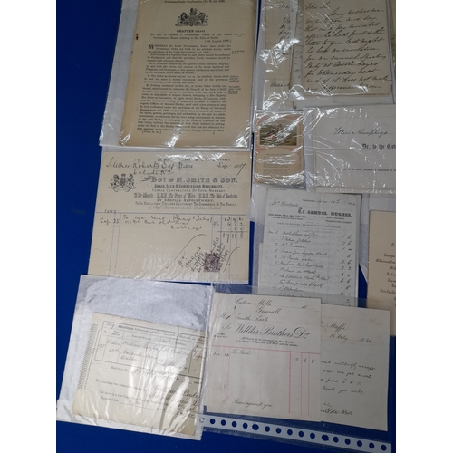 363 - Quantity of 19th Century Ephemera including Bills, Receipts and Correspondence