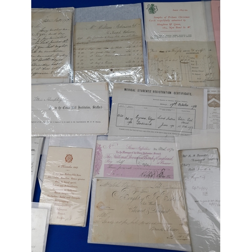 363 - Quantity of 19th Century Ephemera including Bills, Receipts and Correspondence