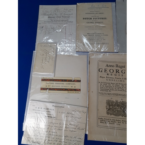 363 - Quantity of 19th Century Ephemera including Bills, Receipts and Correspondence