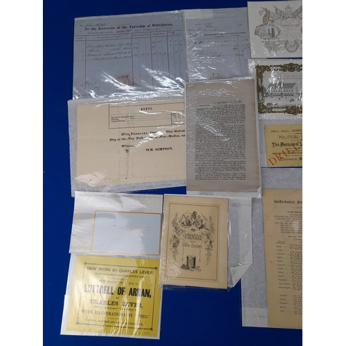 363 - Quantity of 19th Century Ephemera including Bills, Receipts and Correspondence