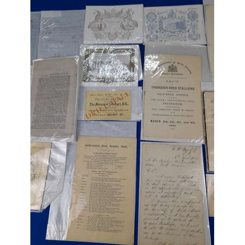 363 - Quantity of 19th Century Ephemera including Bills, Receipts and Correspondence