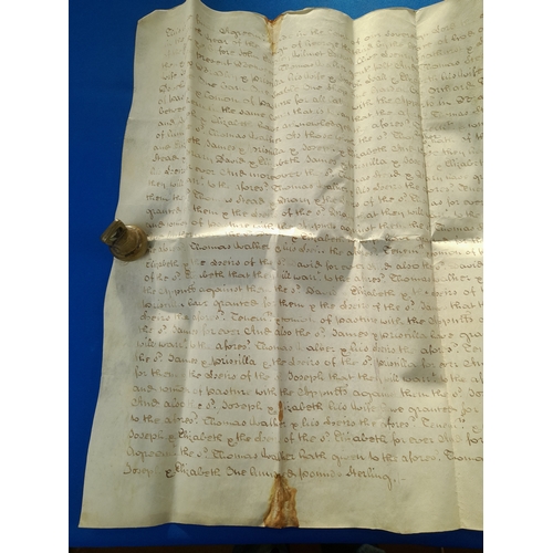 365 - Quantity of 17th and 18th Century Ephemera including Indentures and Accounts