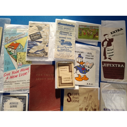 367 - Box of Vintage Blotters and Advertising Ephemera