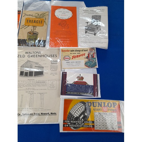 367 - Box of Vintage Blotters and Advertising Ephemera