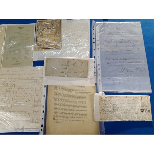 368 - Quantity of 19th Century Ephemera including Correspondence, Accounts and Reports