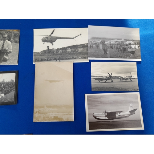 370 - Quantity of Antique and Vintage Photographs including Dogs and Aviation Subjects