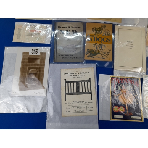 371 - Quantity of 20th Century Ephemera including Advertising, Stamps, Postcards and Valentines