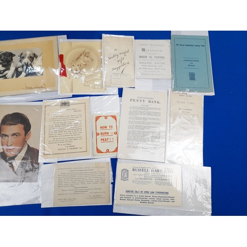 371 - Quantity of 20th Century Ephemera including Advertising, Stamps, Postcards and Valentines