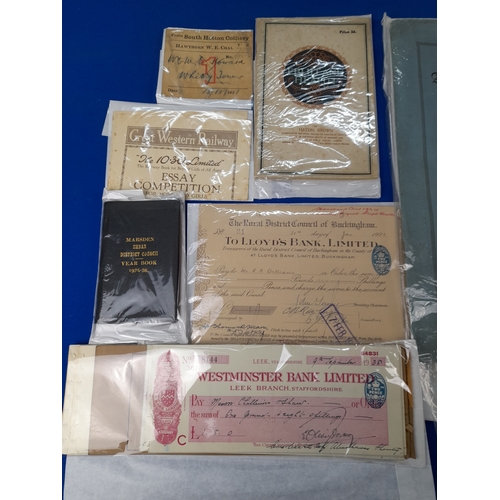 372 - Quantity of 1900s to 1950s Ephemera including Newspapers, Programmes and Advertising