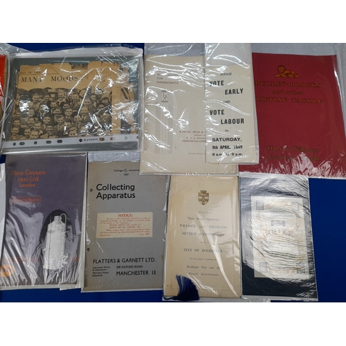 372 - Quantity of 1900s to 1950s Ephemera including Newspapers, Programmes and Advertising