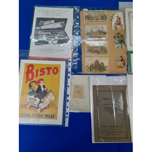 372 - Quantity of 1900s to 1950s Ephemera including Newspapers, Programmes and Advertising