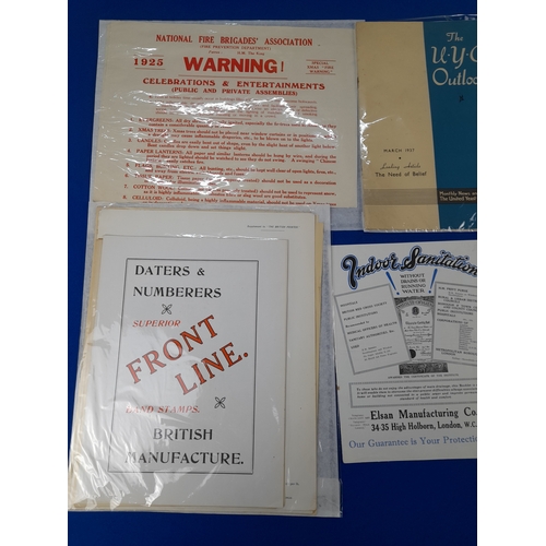 372 - Quantity of 1900s to 1950s Ephemera including Newspapers, Programmes and Advertising