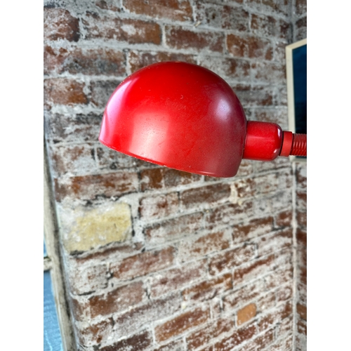 704 - 1980's Red Standard Lamp