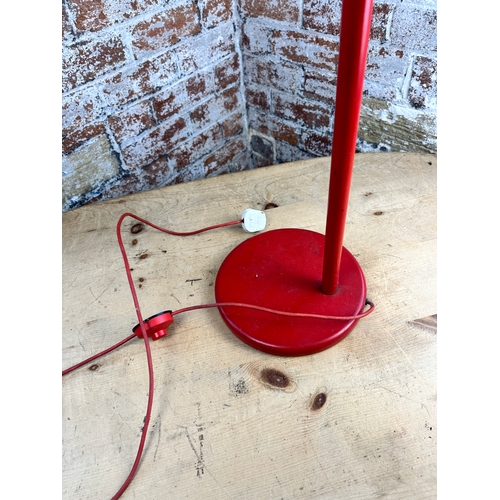 704 - 1980's Red Standard Lamp