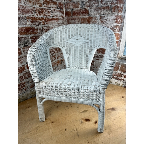 720 - Painted Wicker Chair