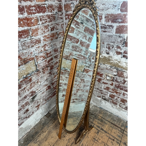 725 - Vintage Cheval Style Mirror