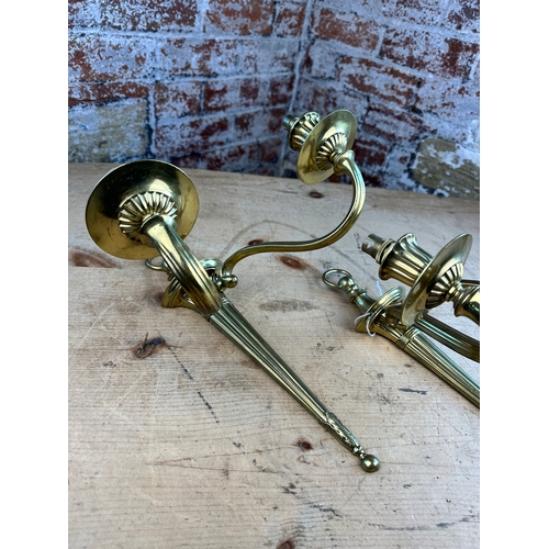 706 - Vintage Brass wall Sconces