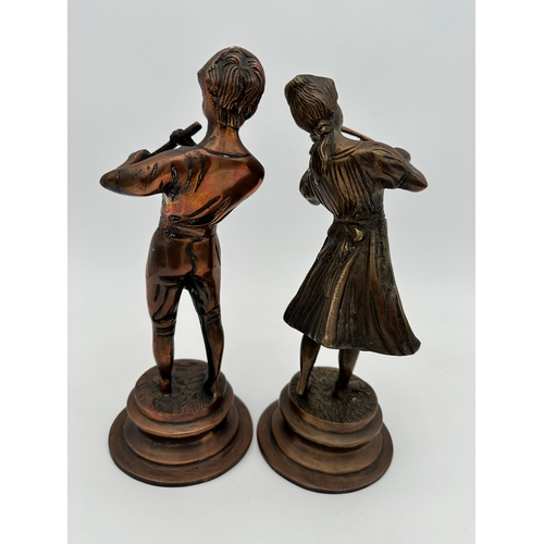 468 - Two Cast Bronze Figures