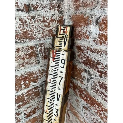 469 - Vintage Telescopic Surveyors Measuring Stick