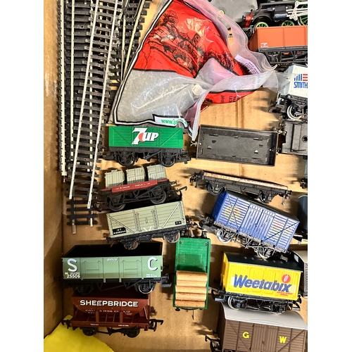 389 - Box of Hornby Trains & Rolling Stock etc.