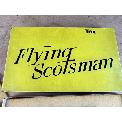 399 - Boxed Trix Flying Scotsman Model Train with paperwork